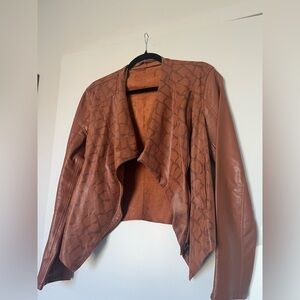 BlankNYC Brown Leather Jacket